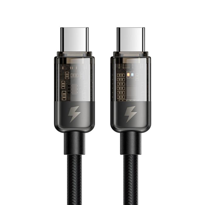 Bild 1, Mcdodo 1.8m 100W USB-C - USB-C Auto Off Kabel Svart