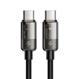 Mcdodo 1.8m 100W USB-C - USB-C Auto Off Kabel Svart