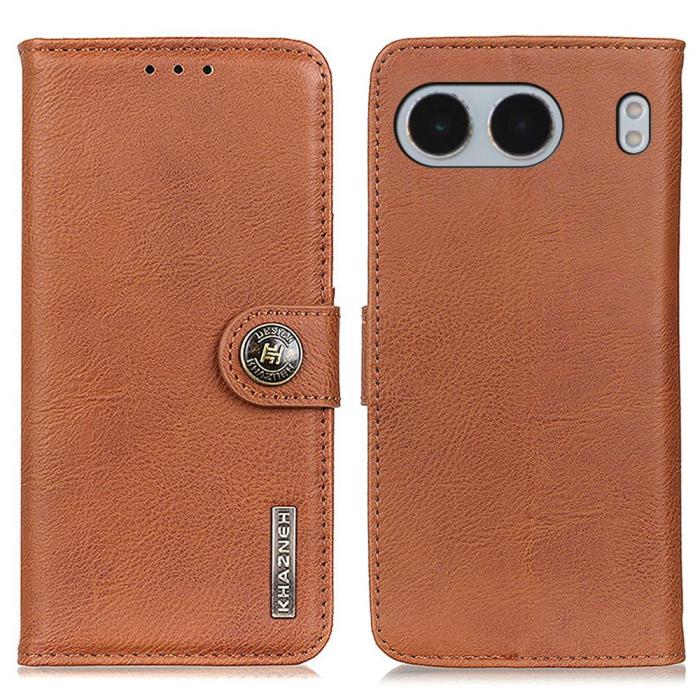 Bild 1, KHAZNEH OnePlus Nord 4 Fodral Läder Brun