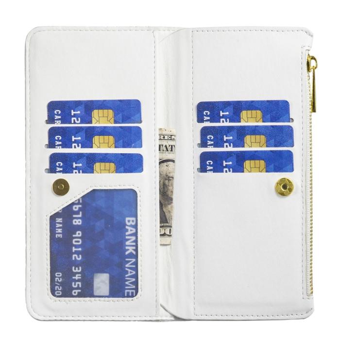 Bild 4, Samsung Galaxy S23 FE Fodral Diamond Multifunktionell Vit