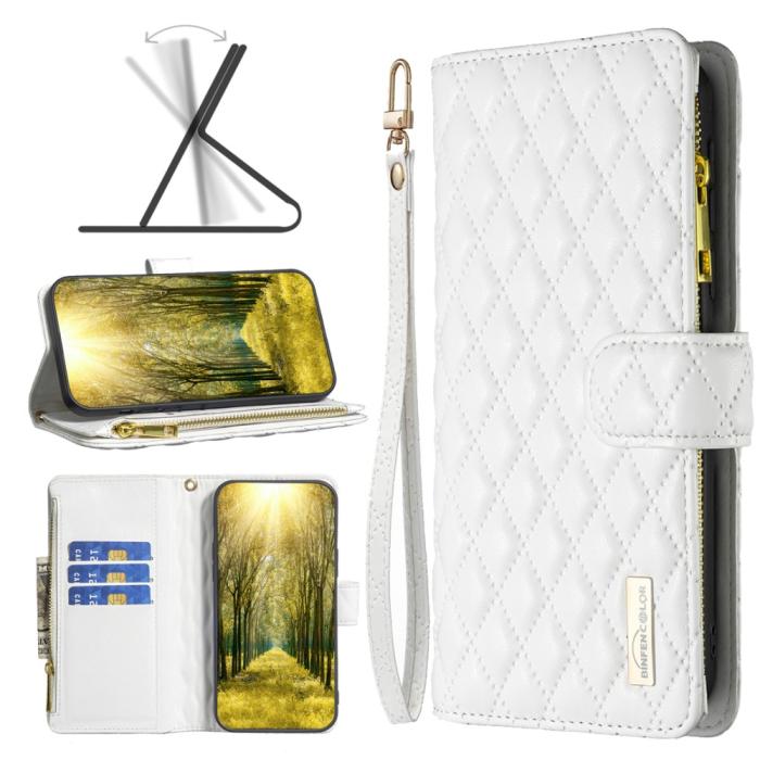 Bild 5, Samsung Galaxy S23 FE Fodral Diamond Multifunktionell Vit