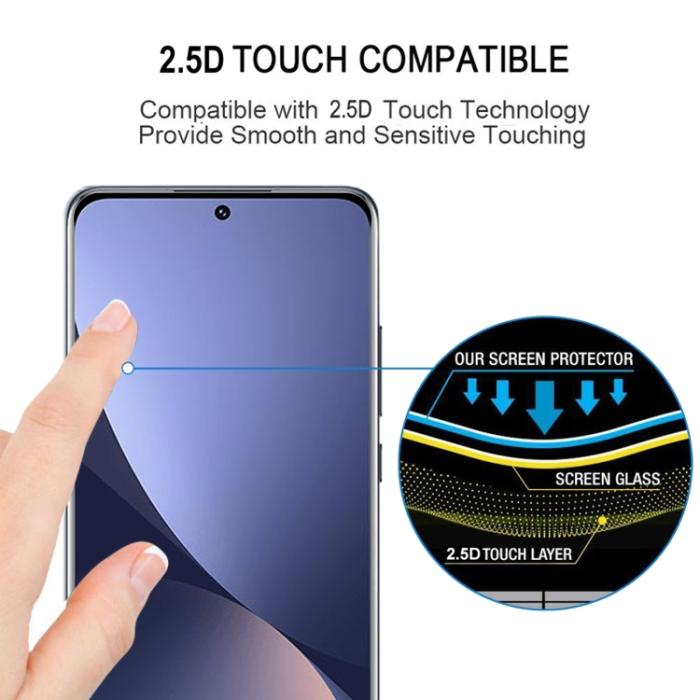 Bild 5, Xiaomi 12 Skärmskydd Heltäckande Härdat Glas