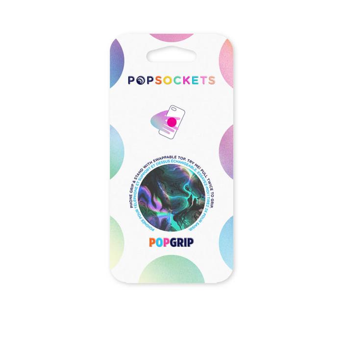 Bild 2, PopSockets Avtagbart Grip med Ställfunktion Oil Agate