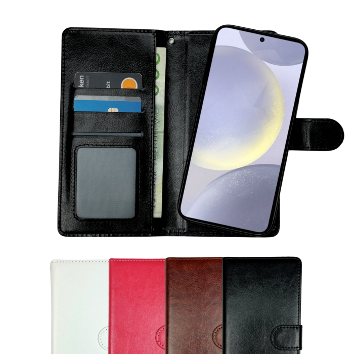 Bild 2, Samsung Galaxy S25 Fodral / Magnet Skal 2in1 - Välj Färg!