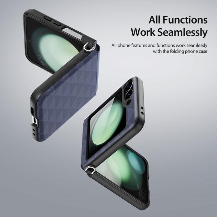 Bild 6, DUX DUCIS Galaxy Z Flip 6 / 7 FE Skal Fitt Series Korthållare Blå