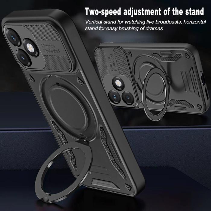 Bild 4, Honor X5c Plus Skal MagSafe Kickstand Svart