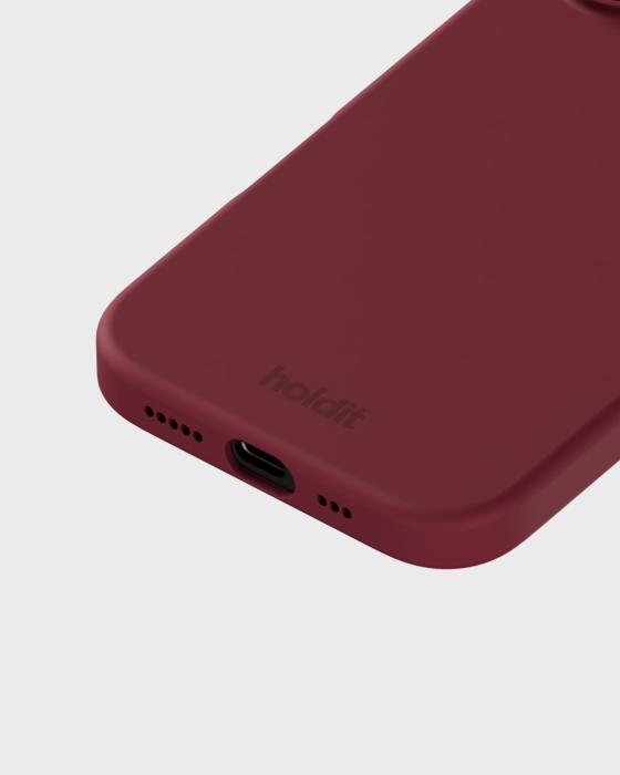 Bild 3, holdit iPhone 16 Mobilskal Silikon Red Velvet