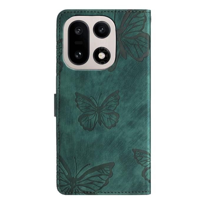 Bild 2, OnePlus 15 Fodral Med Fjäril Tryck Grön