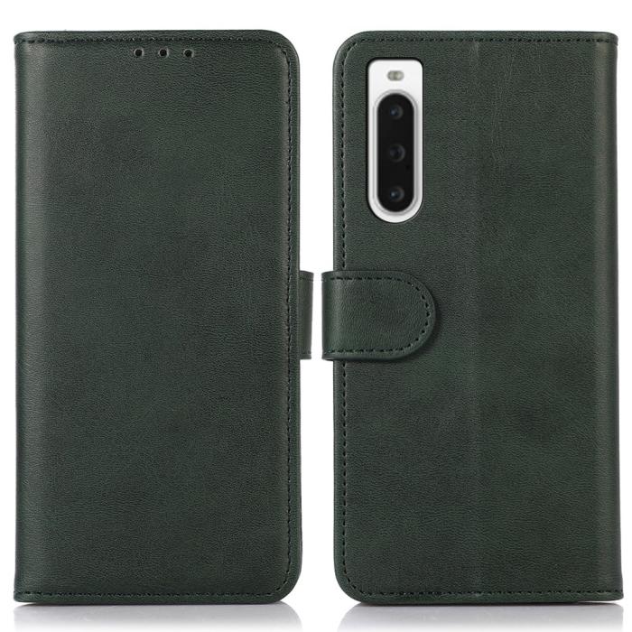 Bild 1, Sony Xperia 10 V Fodral Läder Grön