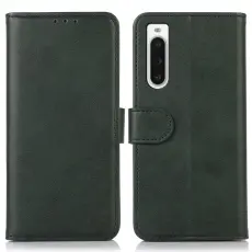 Sony Xperia 10 V Fodral Läder Grön