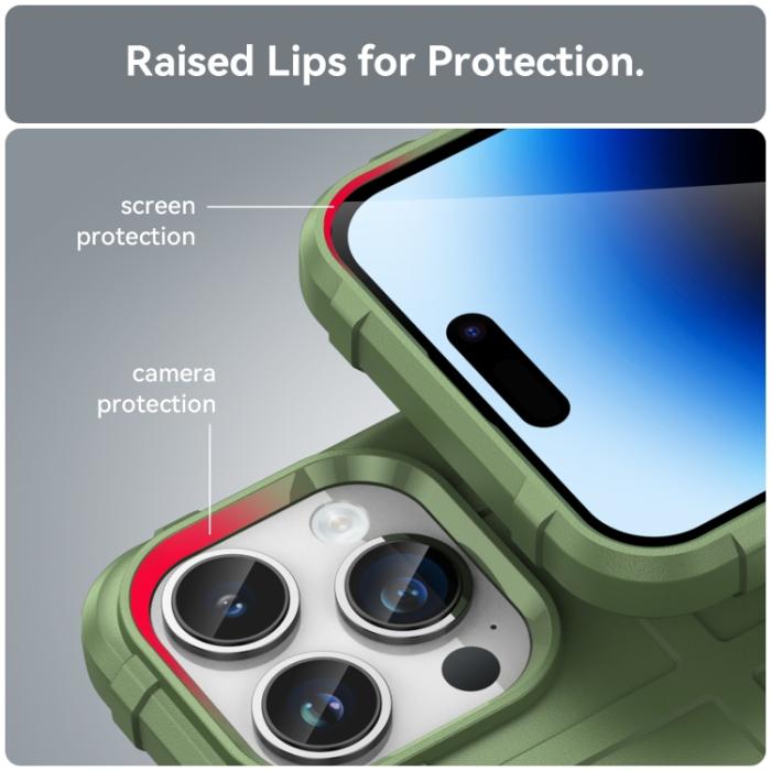 Bild 6, iPhone 15 Pro Max Skal Robust Grön