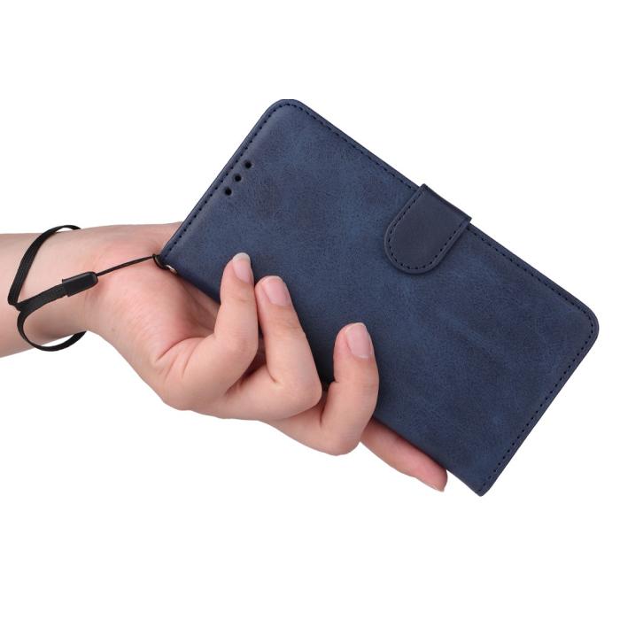 Bild 6, Samsung Galaxy S24 FE Plånboksfodral Läder Mörk Blå