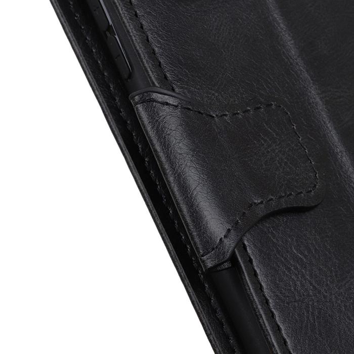 Bild 5, Samsung Galaxy S23 Ultra Fodral Crazy Horse Split Läder Svart
