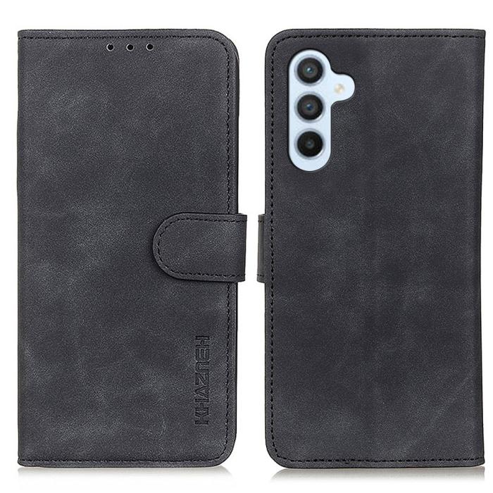 Bild 1, KHAZNEH Samsung Galaxy A05s 4G Fodral Retro Läder Svart