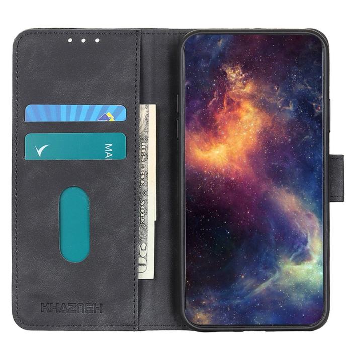 Bild 2, KHAZNEH Samsung Galaxy A05s 4G Fodral Retro Läder Svart