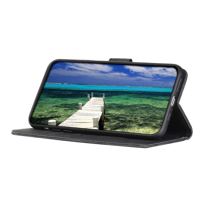 Bild 3, KHAZNEH Samsung Galaxy A05s 4G Fodral Retro Läder Svart