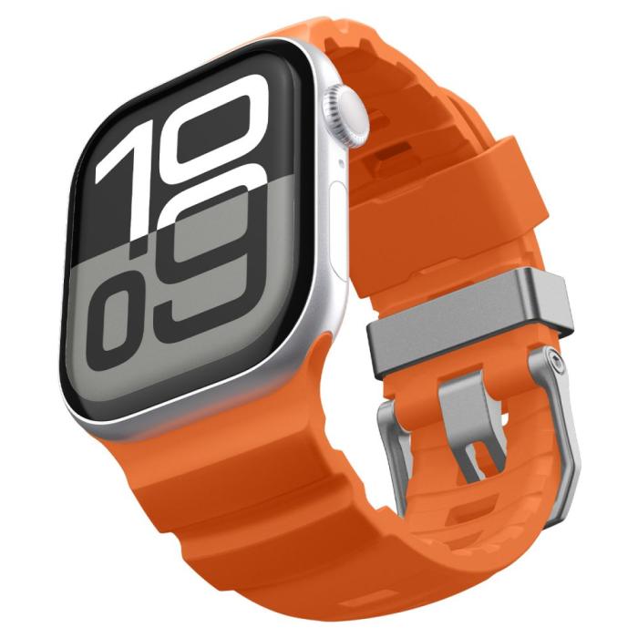 Bild 5, Spigen Apple Watch 42/44/45/46/49 mm Klockarmband Orange