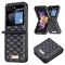 Samsung Galaxy Z Flip 5 Skal Diamond Textur Svart