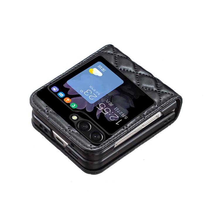Bild 3, Samsung Galaxy Z Flip 5 Skal Diamond Textur Svart