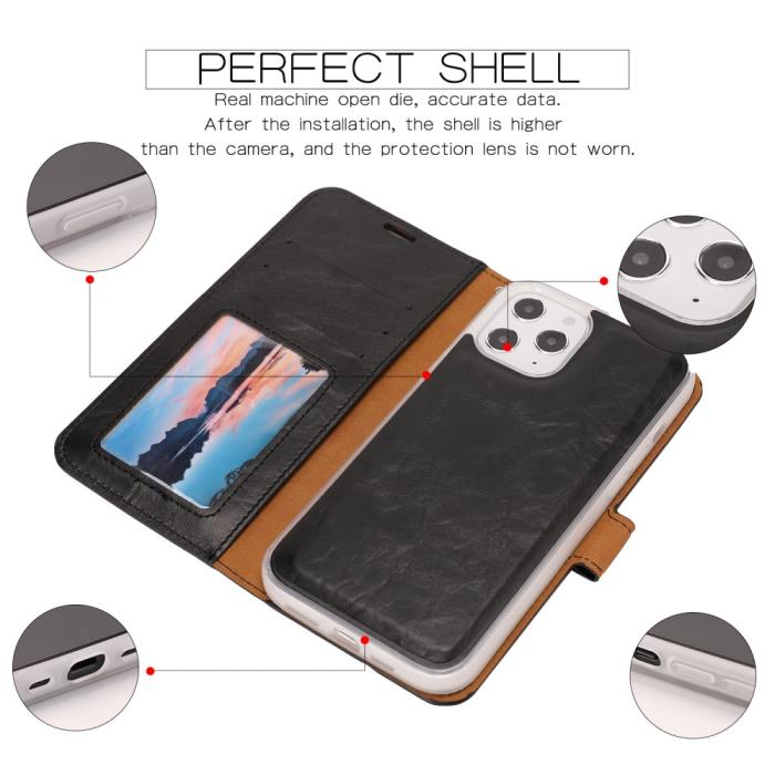 Bild 5, iPhone 12 Pro Max - Magnet 2in1 Skal/Fodral - Svart