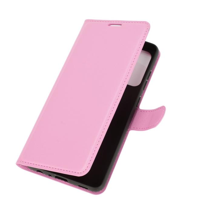 Bild 2, Samsung Galaxy A52 / A52s - Litchi Textur Fodral - Ljus Rosa