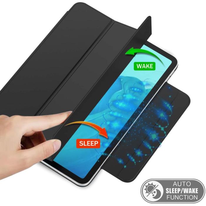Bild 3, iPad Pro 11 (2021) - 2in1 Magnet Tri-Fold Fodral - Svart