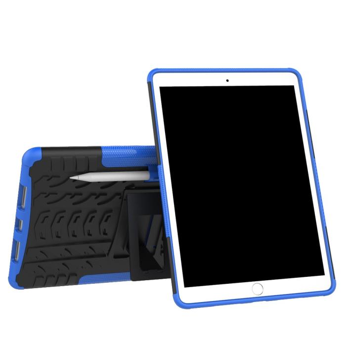 Bild 2, iPad Air 10.5 (2019) / Pro 10.5 (2017) - Rugged Kickstand Armor Skal - Blå