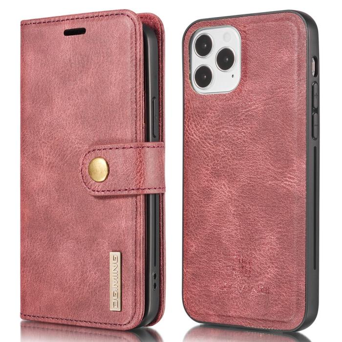 Bild 1, iPhone 13 Pro Max - DG.MING 2in1 Magnet Fodral / Skal - Röd