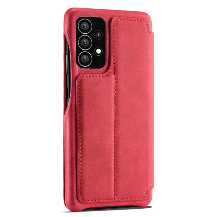 Bild 3, LC.IMEEKE Samsung Galaxy A53 5G Fodral Retro Flip Röd