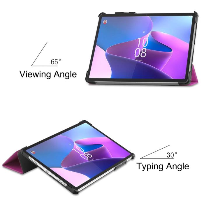 Bild 6, Lenovo Tab P11 Pro Gen 2 Fodral Tri-Fold Läder Lila