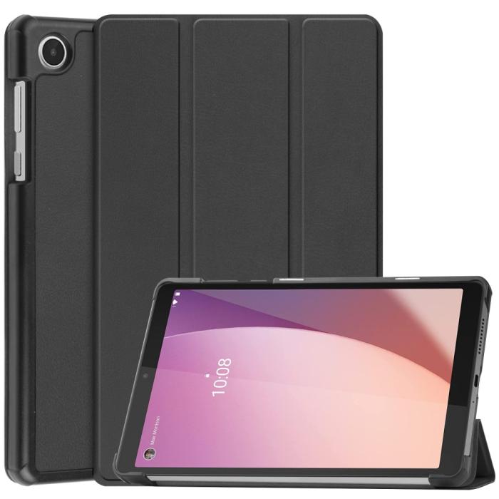 Bild 1, Lenovo Tab M8 (Gen 4) Fodral Tri-Fold Läder Svart