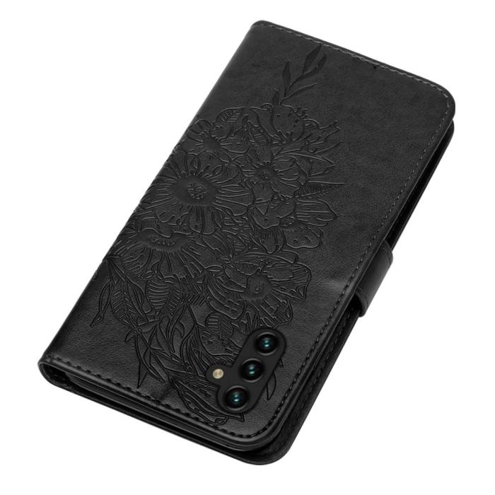 Bild 5, Samsung Galaxy A54 5G Fodral Med Fjäril Tryck Svart