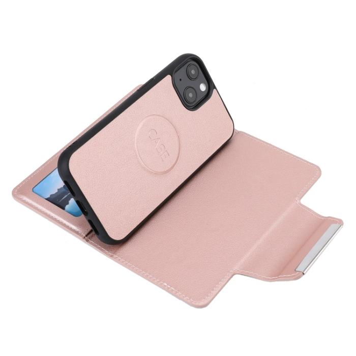 Bild 5, iPhone 14 Plus 2in1 Magnet Fodral Roséguld