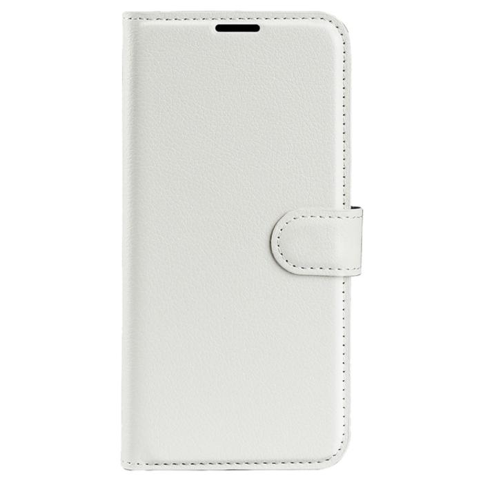 Bild 5, Samsung Galaxy A15 5G Fodral Litchi Läder Vit