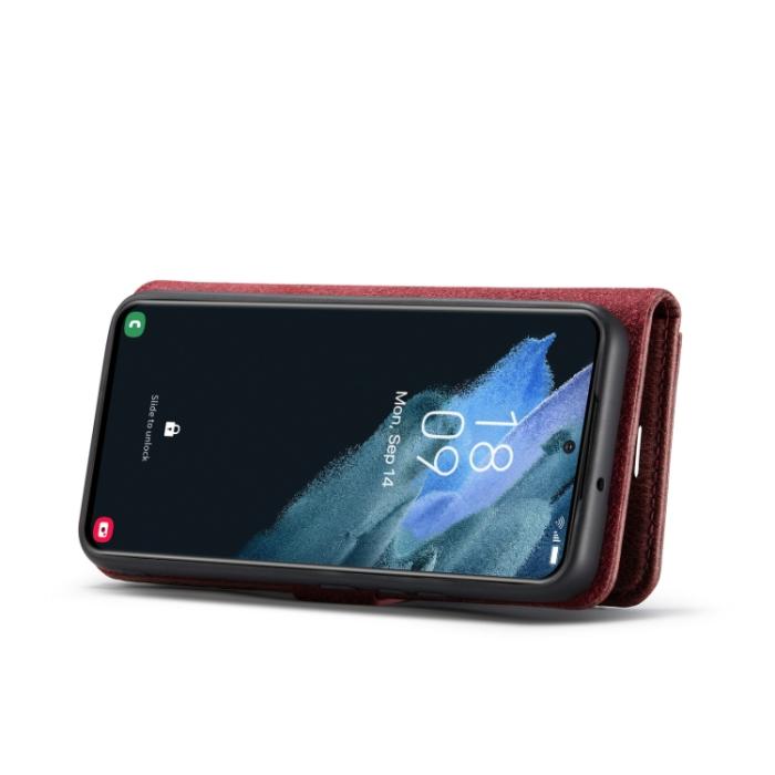 Bild 5, DG.MING Samsung Galaxy S22 Fodral 2in1 Magnet Fodral / Skal Röd