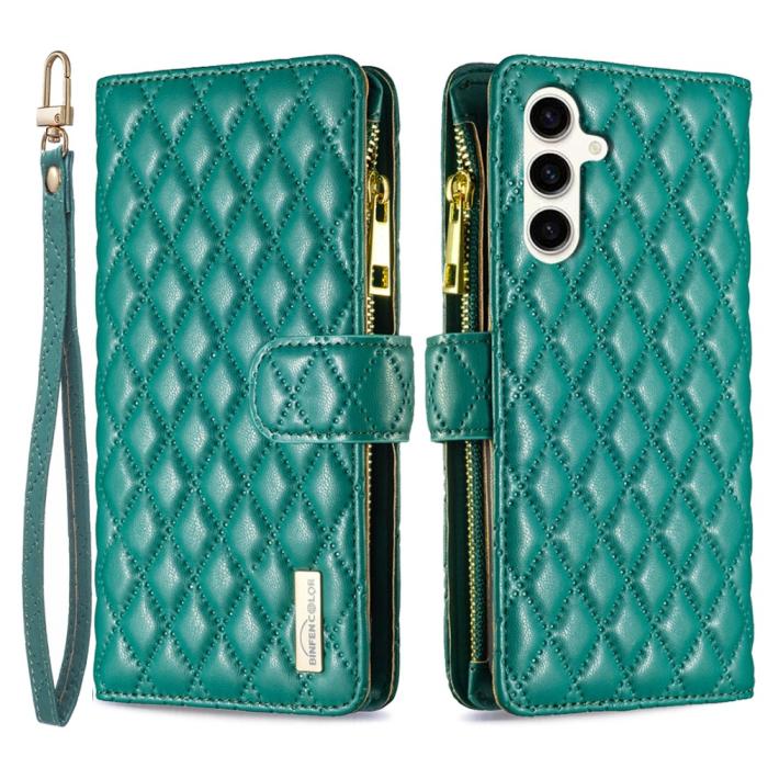 Bild 1, Samsung Galaxy S23 FE Fodral Diamond Multifunktionell Grön