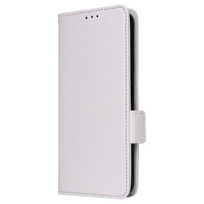 Bild 6, Xiaomi Redmi 12 5G/4G Fodral Litchi Läder Vit