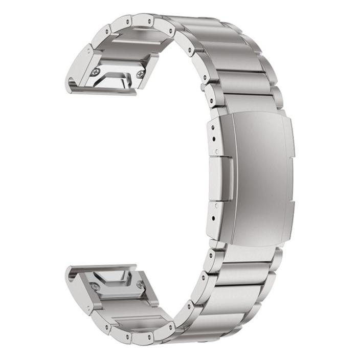 Bild 1, Klockarmband 26 mm Titanium Metall Silver