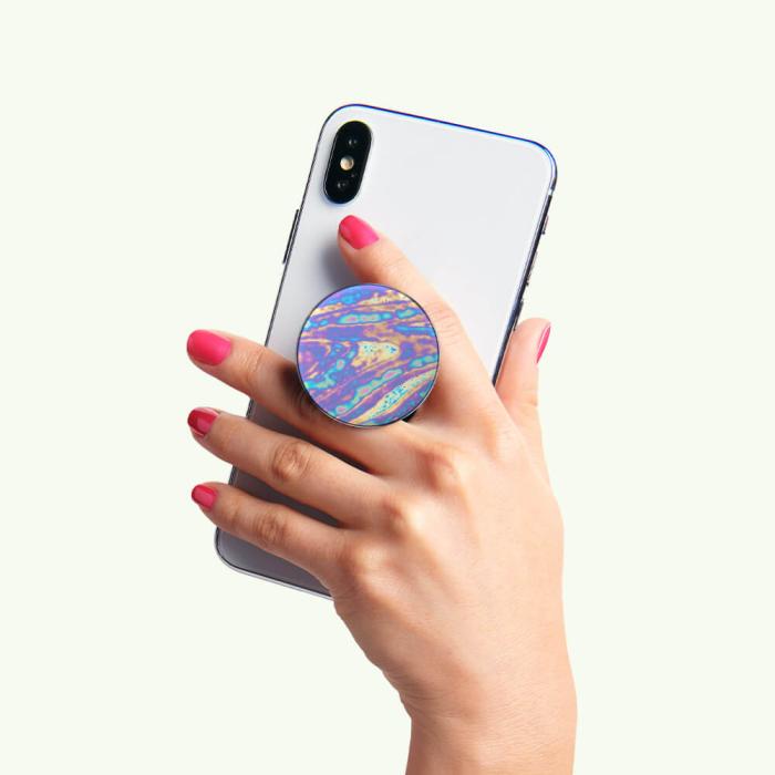 Bild 10, PopSockets Avtagbart Grip med Ställfunktion Premium Oil Slick