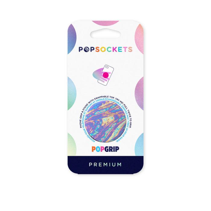 Bild 2, PopSockets Avtagbart Grip med Ställfunktion Premium Oil Slick