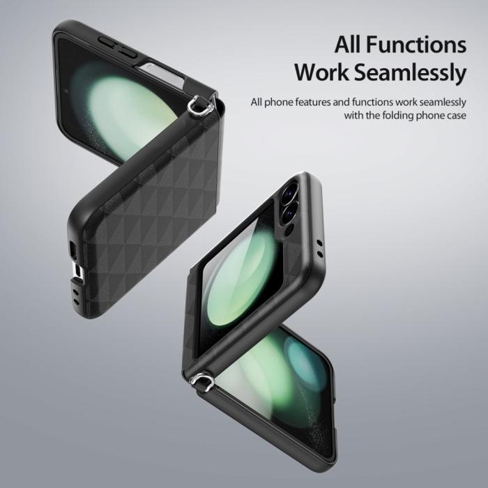 Bild 6, DUX DUCIS Galaxy Z Flip 6 / 7 FE Skal Fitt Series Korthållare Svart