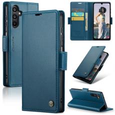 CASEME Samsung Galaxy A16 Fodral L&auml;der RFID Bl&aring;