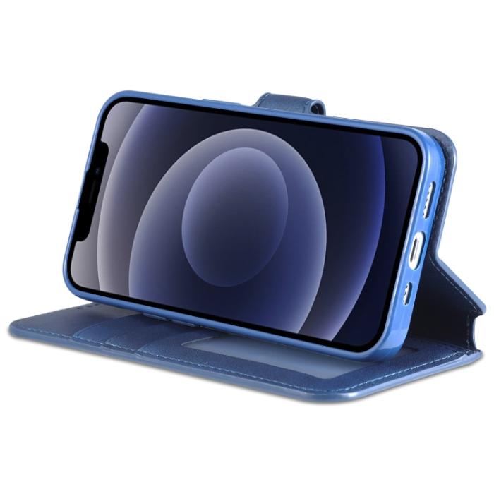 Bild 4, AZNS iPhone 14 Fodral Läder Blå