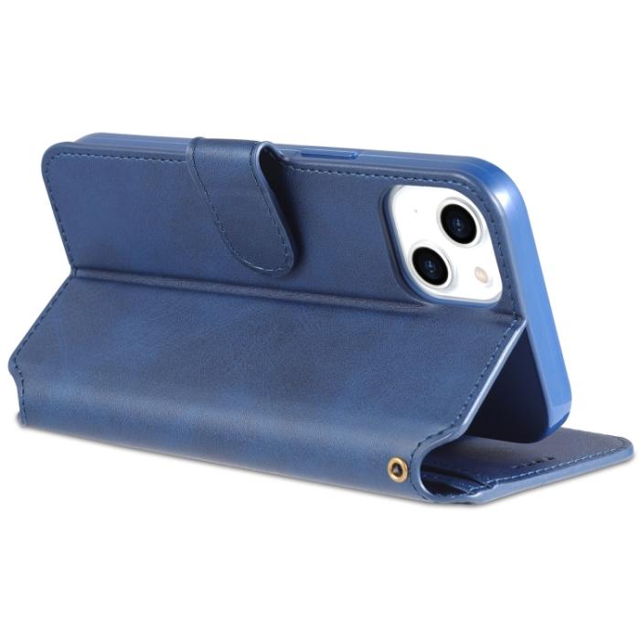 Bild 5, AZNS iPhone 14 Fodral Läder Blå