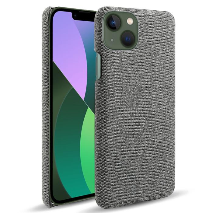 Bild 1, iPhone 15 Plus Skal Tygbelagt Grå