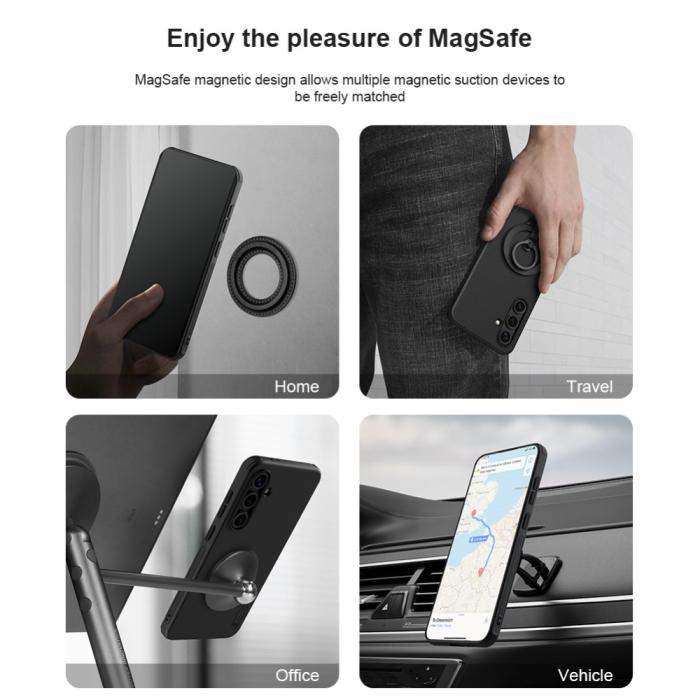 Bild 6, NILLKIN Samsung Galaxy S24 FE Skal MagSafe Frosted Shield Pro Svart