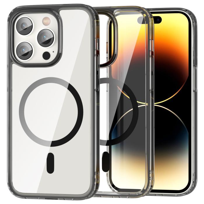 Bild 1, ColorPop iPhone 14 Pro Skal CH MagSafe Transparent/Svart