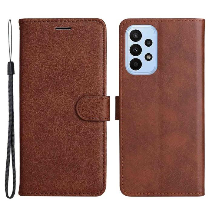 Bild 1, Samsung Galaxy A23 5G Fodral Läder Brun