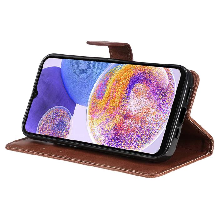 Bild 4, Samsung Galaxy A23 5G Fodral Läder Brun