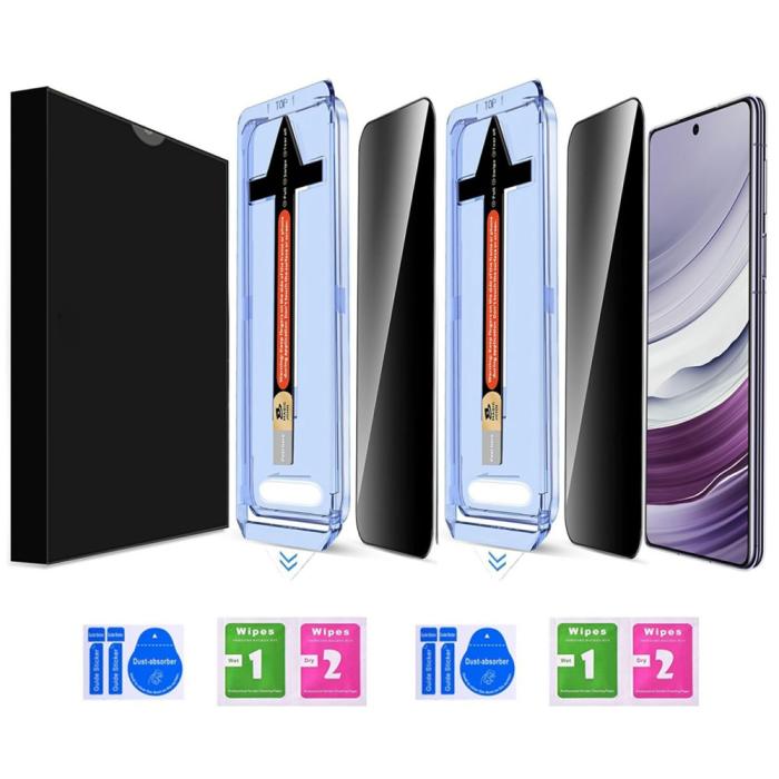 Bild 6, Galaxy S25 Plus/S24 Plus 2-PACK Skärmskydd Härdat Glas Privacy